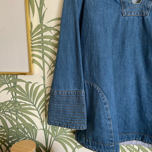 Free People Denim Tunic Mini Dress - Picture 3 of 5
